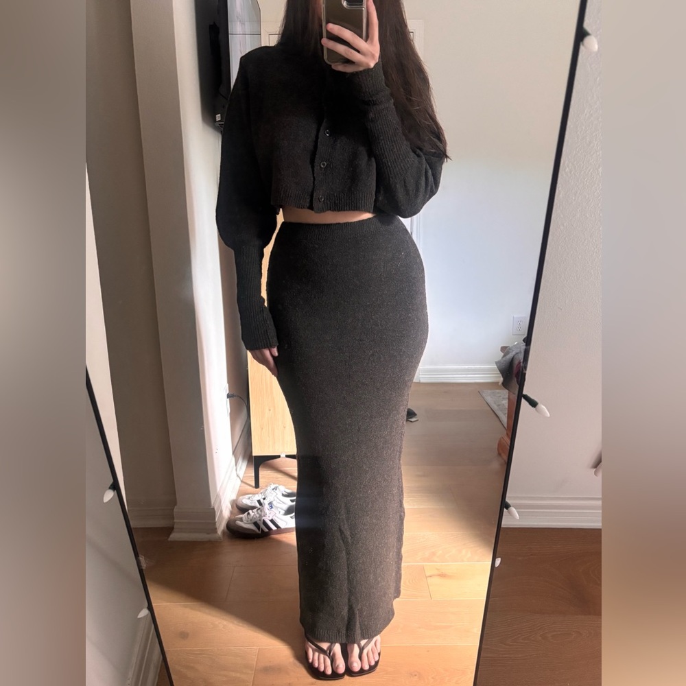 Knit Sweater Skirt Set